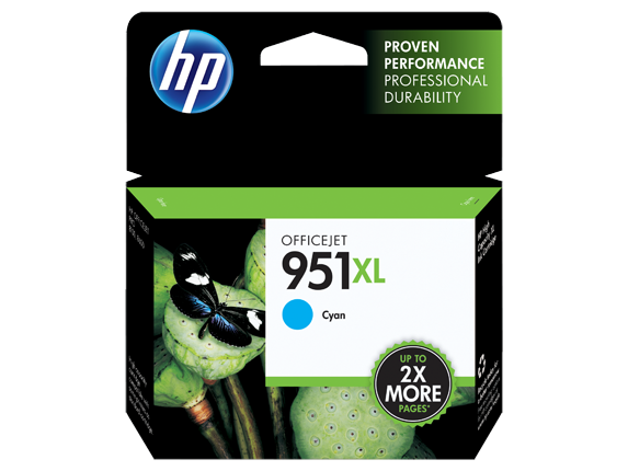 HP 951XL Cyan Officejet Ink Cartridge (CN046AA) EL